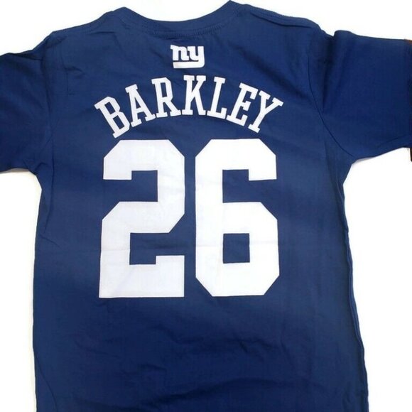 NFL New York Giants Youth Boys T Shirt 2 Sided #26 Saquon Barkley Size L (14/16) - Picture 4 of 6